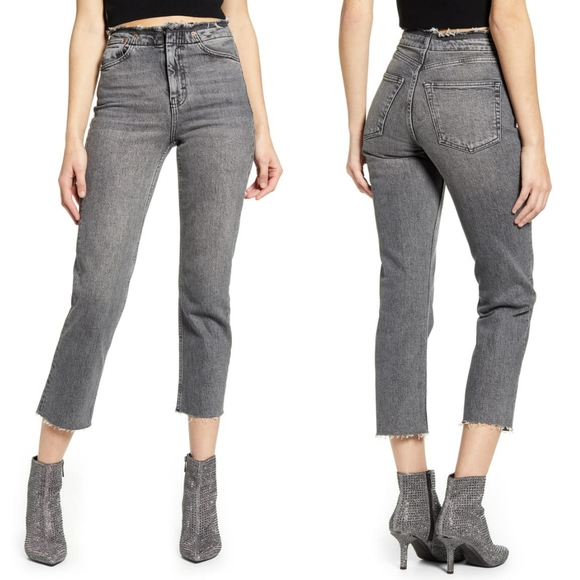 Topshop Denim - NEW Topshop Raw Waist and Hem Straight Leg Jean